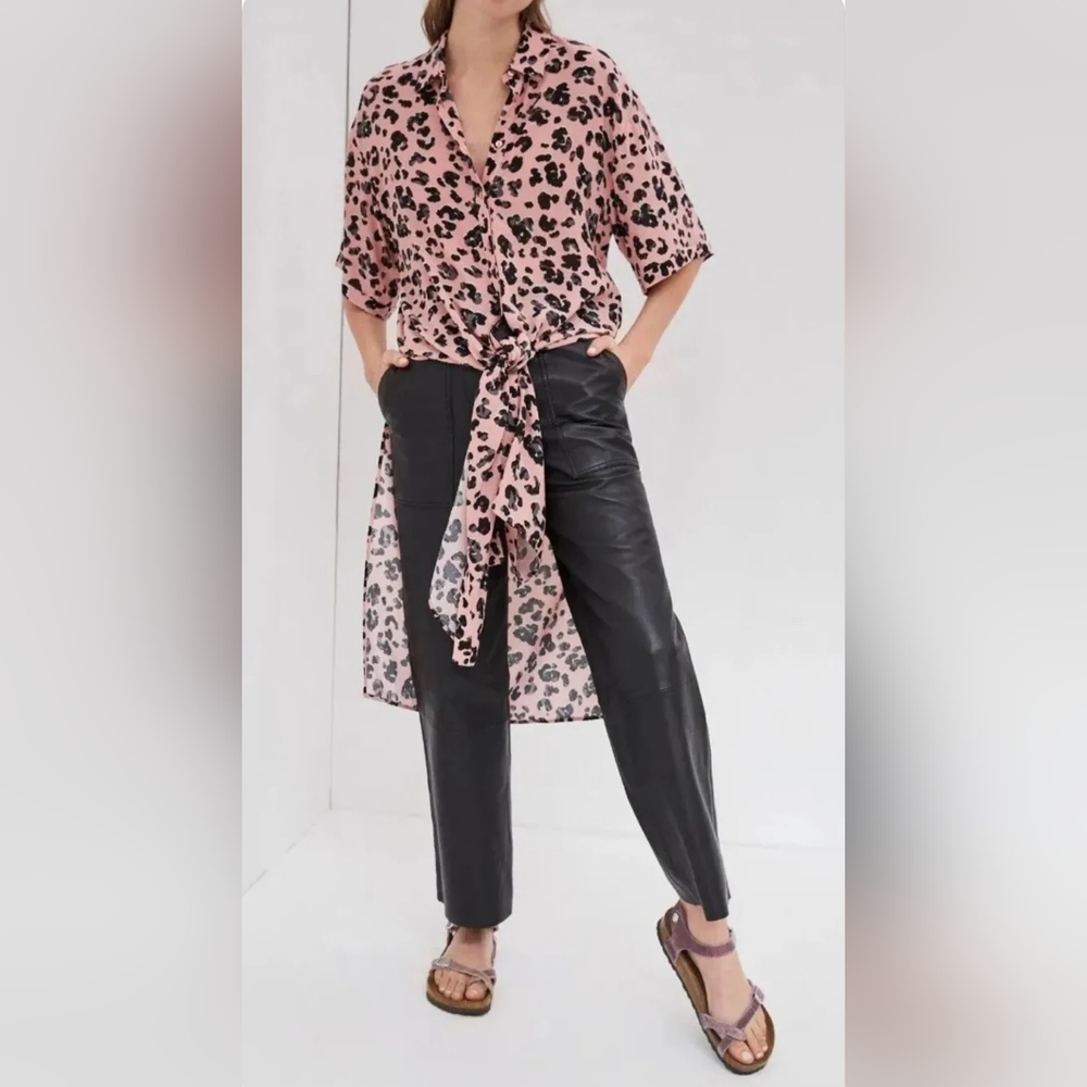 Maeve Anthropologie long tunic Rita print size S